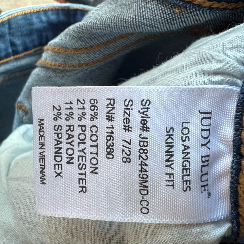 Judy Blue skinny fit jeans size 7/28 - Picture 10 of 10